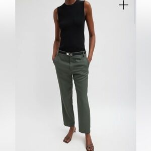 Tibi nwt size 6 grey pine Grain De Poudre Lennon Ankle Pant